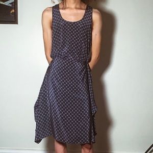 Veronica Beard Blue Plaid Dress Size 0 Small Xs